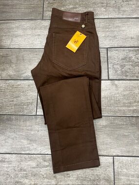 Enzo Tovare Men's Brown Casual Pants Jeans NWT
